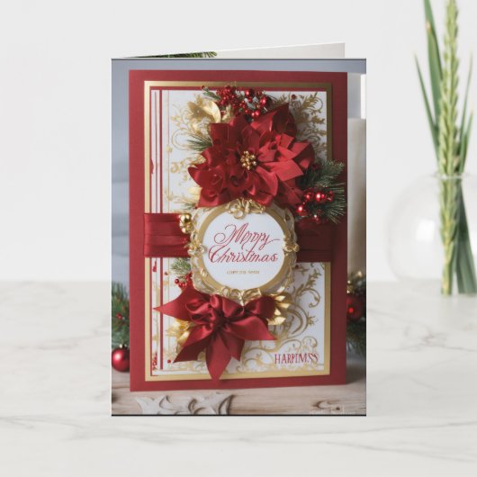 Weihnachten geklappt Dankeschön Karte (Vorderseite)