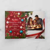 Weihnachten geklappt Dankeschön Karte (Innenseite)