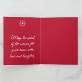 Weihnachten - Geklappte Grußkarte Karte (Innenseite)