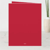 Weihnachten - Geklappte Grußkarte Karte (Rückseite)