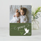 Weihnachten Gelassen Es gibt Frieden Custom Foto (Stehend Vorderseite)