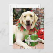 Weihnachten - Gelbes Labrador - Streifen (Vorne/Hinten)