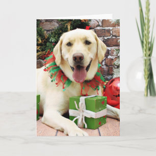 Weihnachten - Gelbes Labrador - Streifen