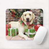 Weihnachten - gelbes Labrador - Strider Mousepad (Mit Mouse)
