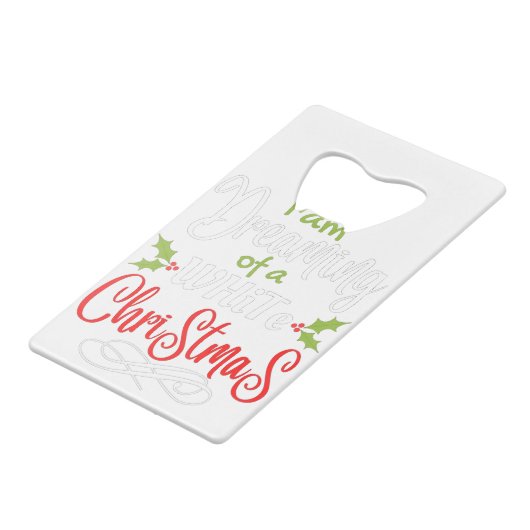 Weihnachten Geldbeutel Flaschenöffner (Rückseite Schrägansicht)