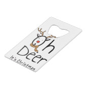 Weihnachten Geldbeutel Flaschenöffner (Rückseite Schrägansicht)