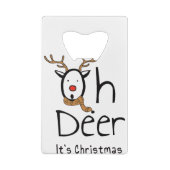 Weihnachten Geldbeutel Flaschenöffner (Rückseite)