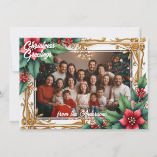 Weihnachten gemeinsam in Gold Einladung