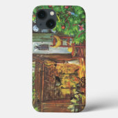 Weihnachten, gemütliche Blockhütte mit Kamin Case-Mate iPhone Hülle (Rückseite)