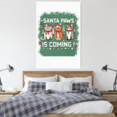 Weihnachten-Genuss: Festliche Katzen-Sammlung Leinwanddruck (Insitu (Schlafzimmer))