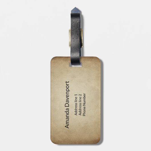 Weihnachten Gepäckanhänger (Rückseite vertikal)