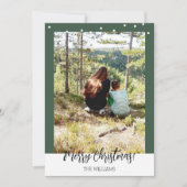 Weihnachten Gerahmten Foto Forest Green (Vorderseite)