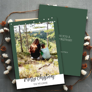 Weihnachten gerahmtes Foto Waldgrün