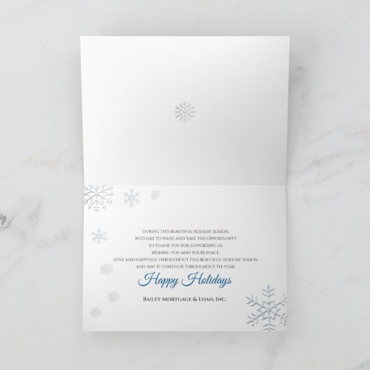 Weihnachten, Geschäft, aus allen uns, Snowman Grou Karte (Innenseite)