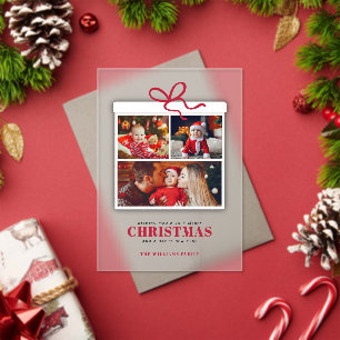 Weihnachten Geschenk 3 FotoCollage Acryleinladungen