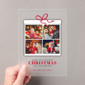 Weihnachten Geschenk 4 FotoCollage Acryleinladungen (Insitu (Handheld))
