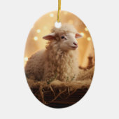 Weihnachten, Geschenk für Bauernfreunde Keramik Ornament (Vorne)