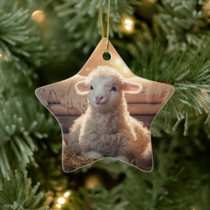 Weihnachten, Geschenk für Bauernfreunde Keramik Ornament