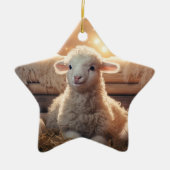 Weihnachten, Geschenk für Bauernfreunde Keramik Ornament (Vorne)