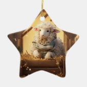 Weihnachten, Geschenk für Bauernfreunde Keramik Ornament (Vorne)