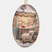 Weihnachten, Geschenk für Bauernfreunde Keramik Ornament (Links)