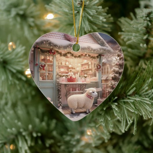 Weihnachten, Geschenk für Bauernfreunde Keramik Ornament (Baum)