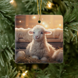 Weihnachten, Geschenk für Bauernfreunde Keramikornament