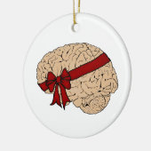 Weihnachten Geschenk Gehirn Keramik Ornament (Links)