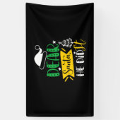 Weihnachten Geschenk Liebe Weihnachtsmann hat es g Banner (Vertikal)