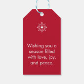 Weihnachten - Geschenk Tag Geschenkanhänger (Rückseite)