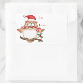 Weihnachten - Geschenk-Tag Rechteckiger Aufkleber (Tasche)