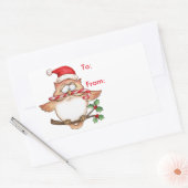 Weihnachten - Geschenk-Tag Rechteckiger Aufkleber (Umschlag)