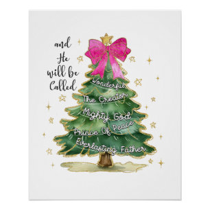 Weihnachten Geschenk und er wird frohe Weihnachten Poster