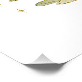 Weihnachten Geschenk und er wird frohe Weihnachten Poster (Ecke)
