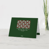 Weihnachten Geschenk-Weihnachtskarte (Rückseite)
