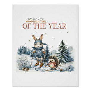Weihnachten Geschenk wunderbare Zeit des Jahres Poster