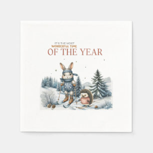 Weihnachten Geschenk wunderbare Zeit des Jahres Serviette