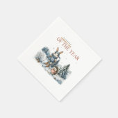 Weihnachten Geschenk wunderbare Zeit des Jahres Serviette (Ecke)