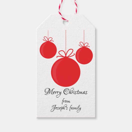 Weihnachten Geschenkanhänger (Vorderseite)