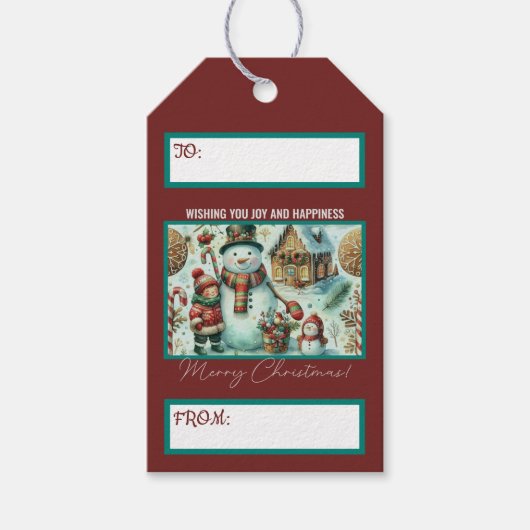 Weihnachten Geschenkanhänger (Vorderseite)