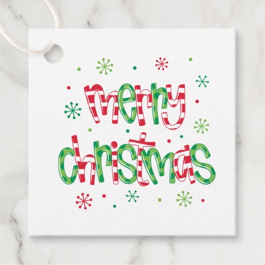 Weihnachten Geschenkanhänger (Vorderseite)