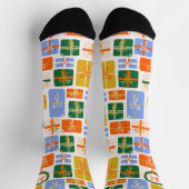 Weihnachten Geschenke Muster mit Monogram Socken (Oben)