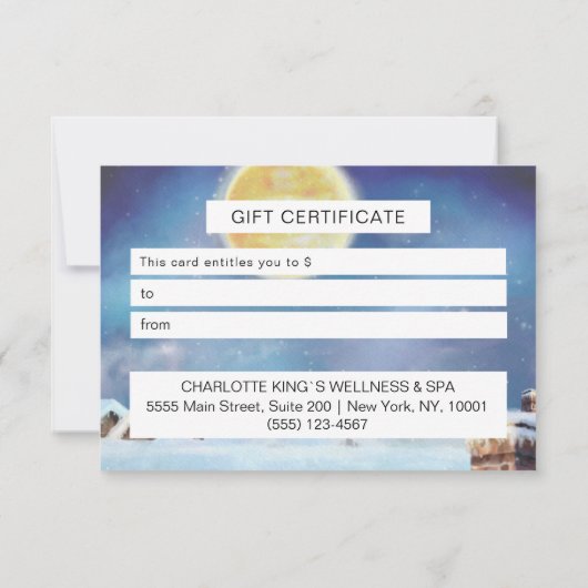 Weihnachten Geschenkgutscheine (Rückseite)