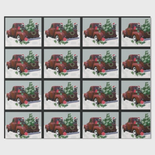 Weihnachten Geschenkpapier (Flach)