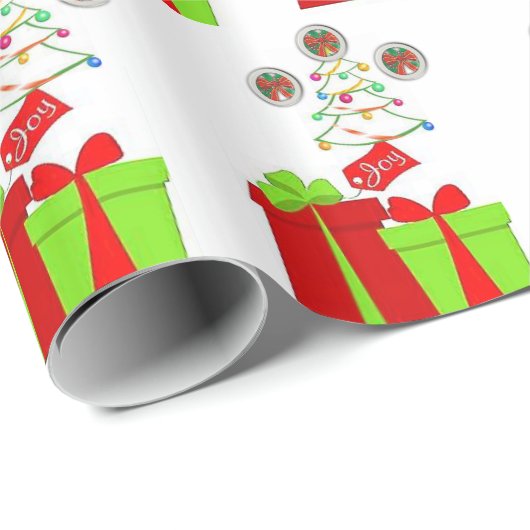 Weihnachten Geschenkpapier (Rolleneckpunkt)