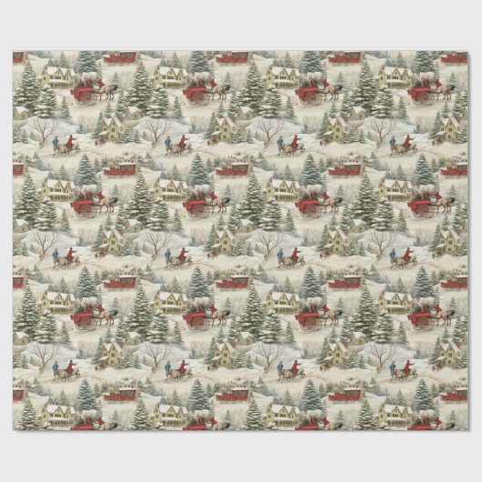 Weihnachten Geschenkpapier (Flach)