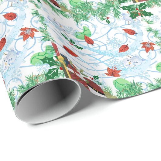 Weihnachten Geschenkpapier (Rolleneckpunkt)