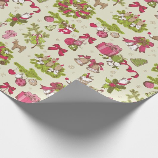 Weihnachten Geschenkpapier (Ecke)