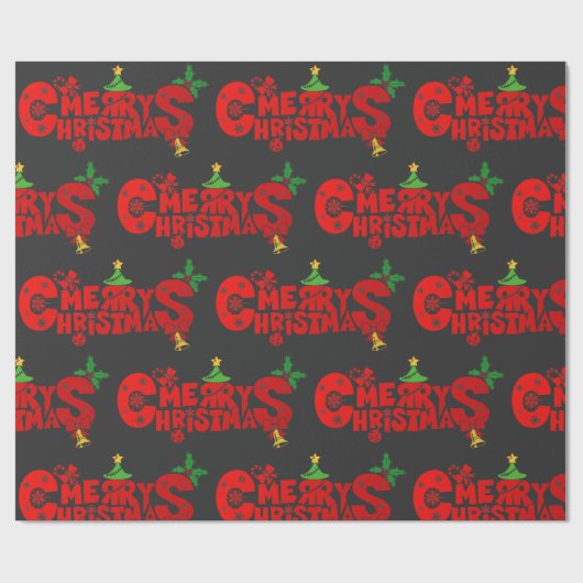 Weihnachten Geschenkpapier (Flach)