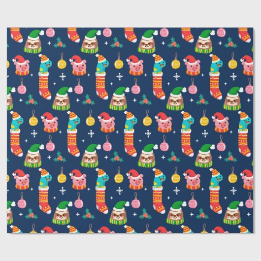 Weihnachten Geschenkpapier (Flach)